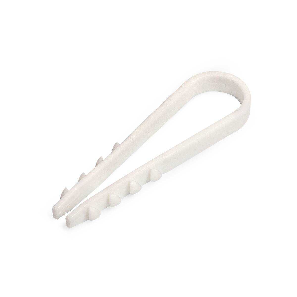 Дюбель-хомут Fortisflex ДХ 5–10 (бел) (100шт)